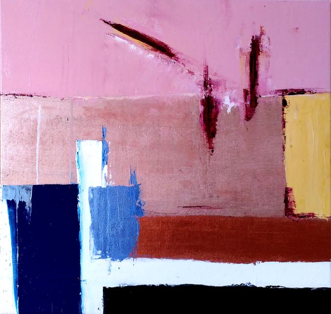 Harbour (no bad feelings) - 2024 | 55x57cm | acrylic, oil on canvas